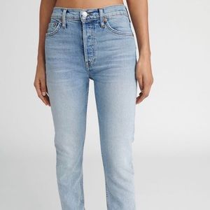 RE/DONE Stretch Highrise Ankle Crop